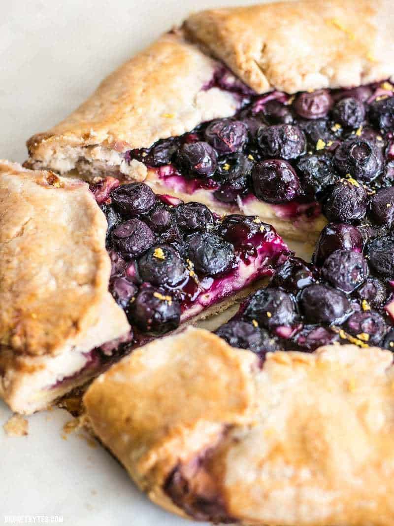 Lemon Blueberry Cream Cheese Galette - Budget Bytes