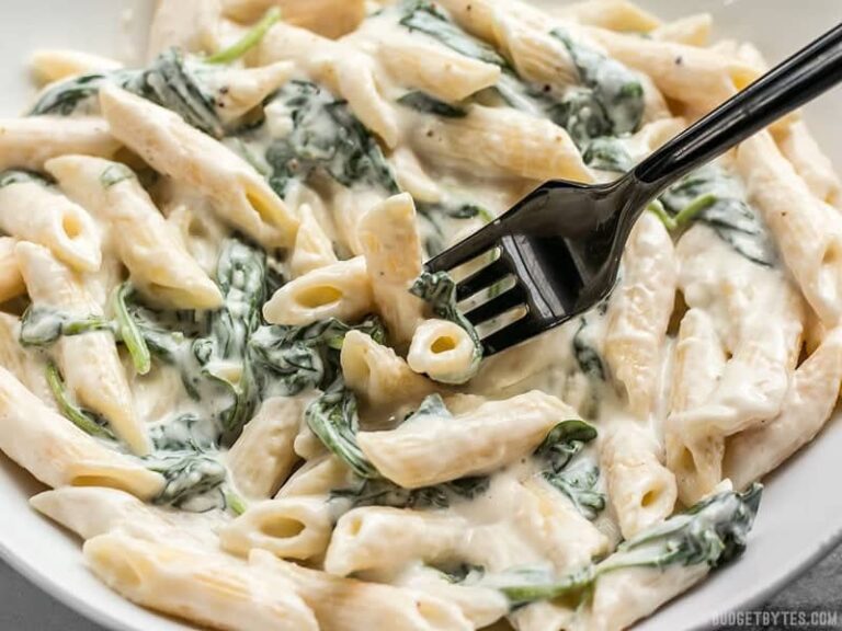 Spinach Alfredo Pasta Budget Bytes 9574