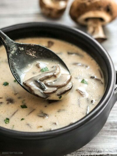 Creamy Mushroom Soup - Budget Bytes