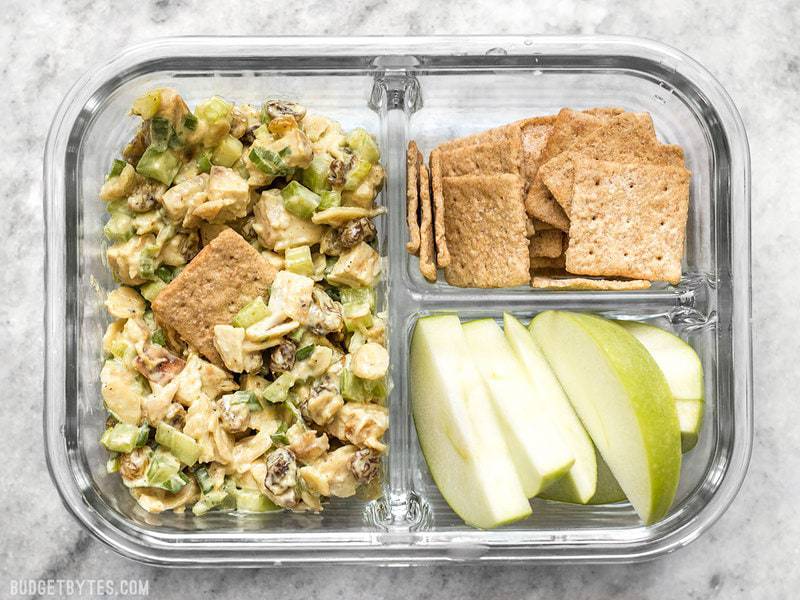 Meal Prep Chicken Salad Lunch Boxes