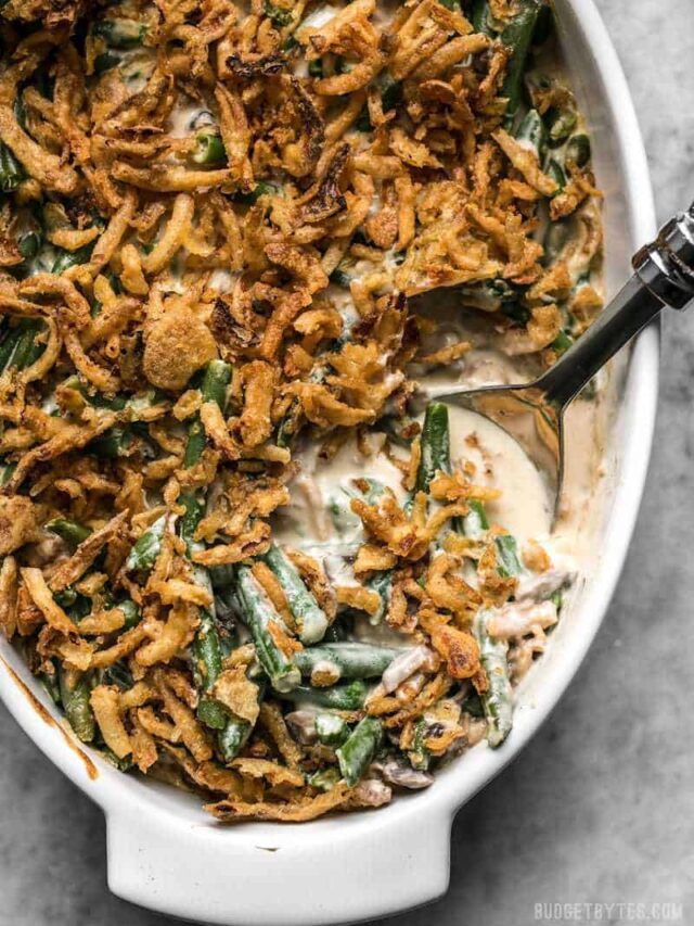 Creamy Green Bean Casserole No Canned Soup Budget Bytes