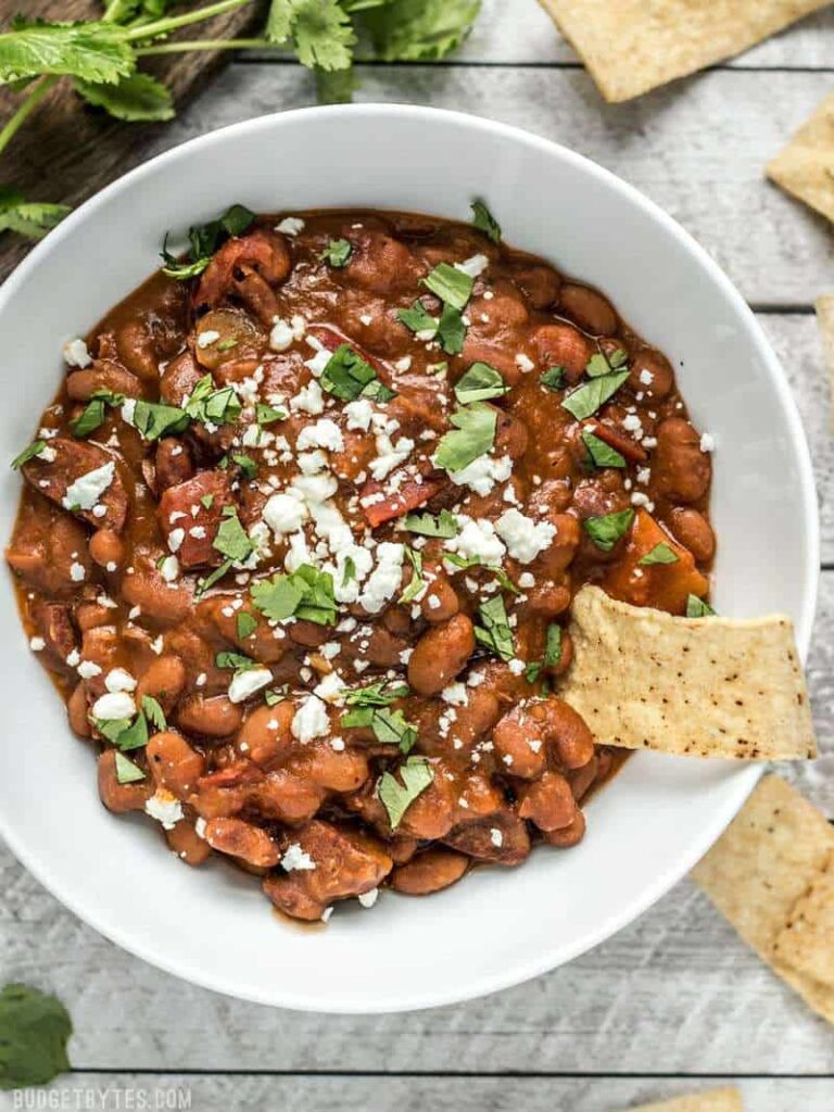Instant Pot Pinto Beans With Chorizo - Budget Bytes
