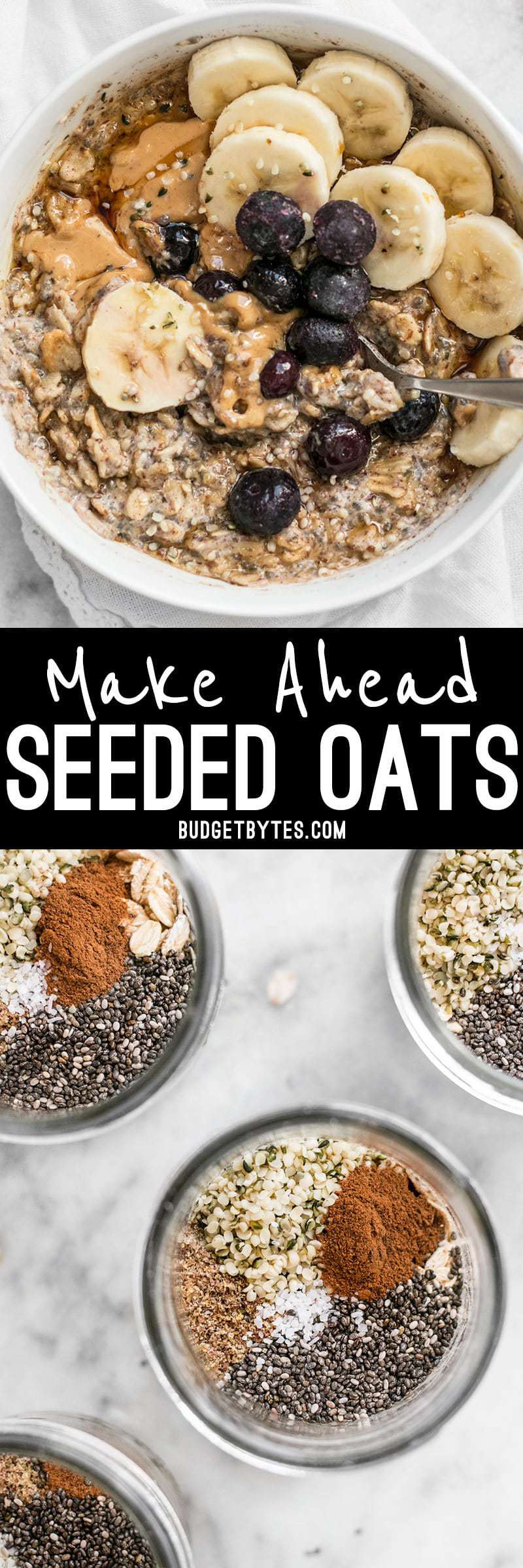 Make Ahead Seeded Oats - Breakfast Meal Prep - Budget Bytes