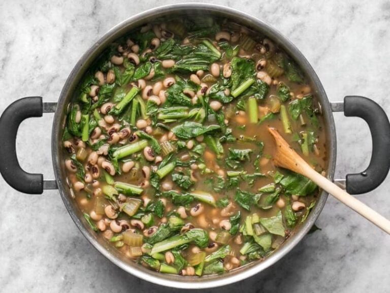 Slow Simmered Black Eyed Peas and Greens - Budget Bytes