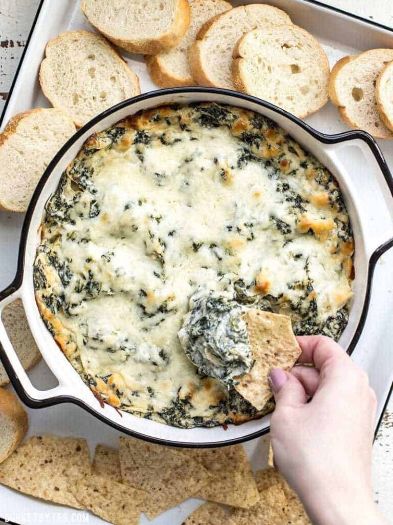 Double Spinach Artichoke Dip Recipe Budget Bytes