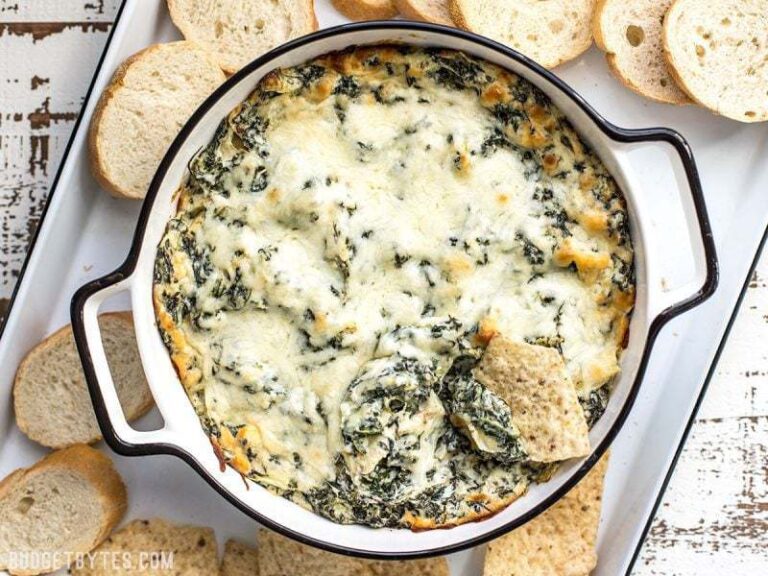 Double Spinach Artichoke Dip Recipe Budget Bytes