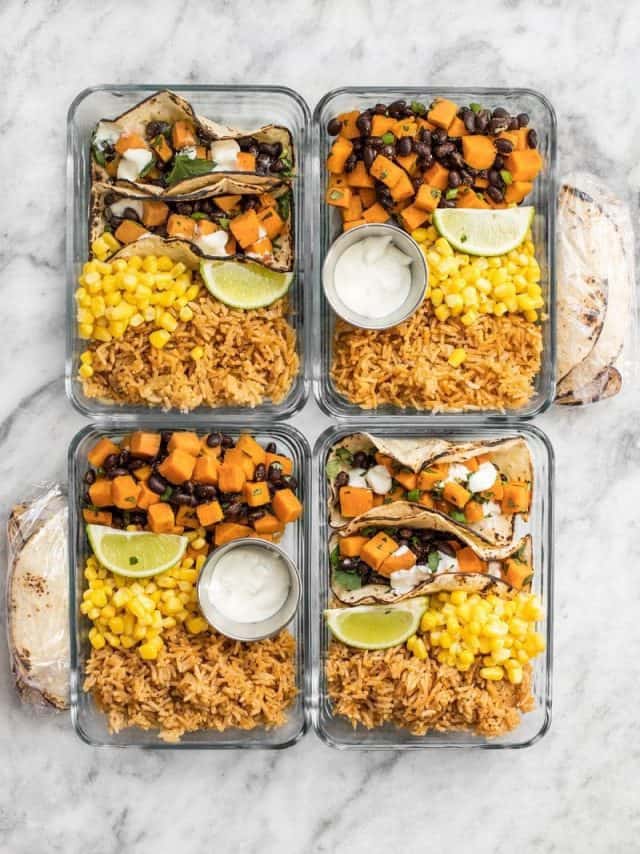 Sweet Potato Taco Meal Prep - Budget Bytes