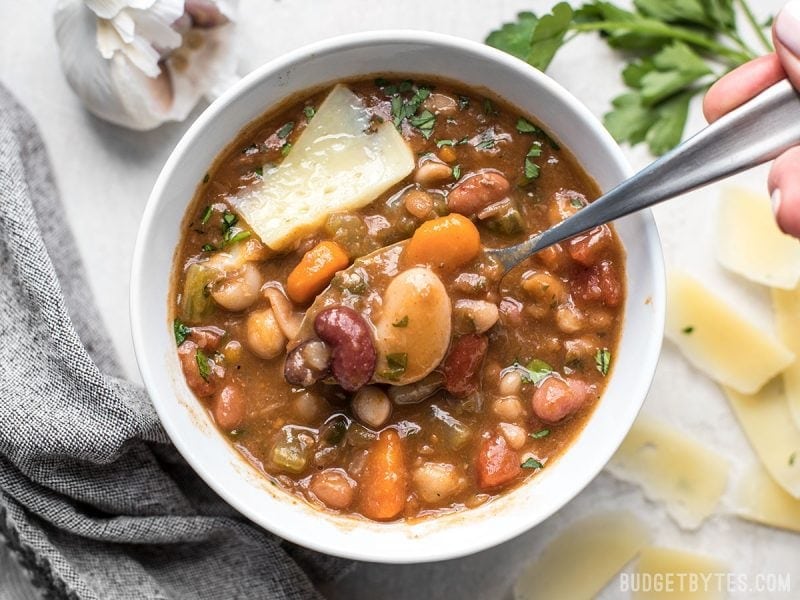 Vegetarian 15 Bean Soup - Step by Step Photos - Budget Bytes