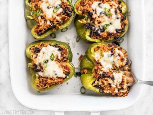 Chorizo Stuffed Bell Peppers - Budget Bytes