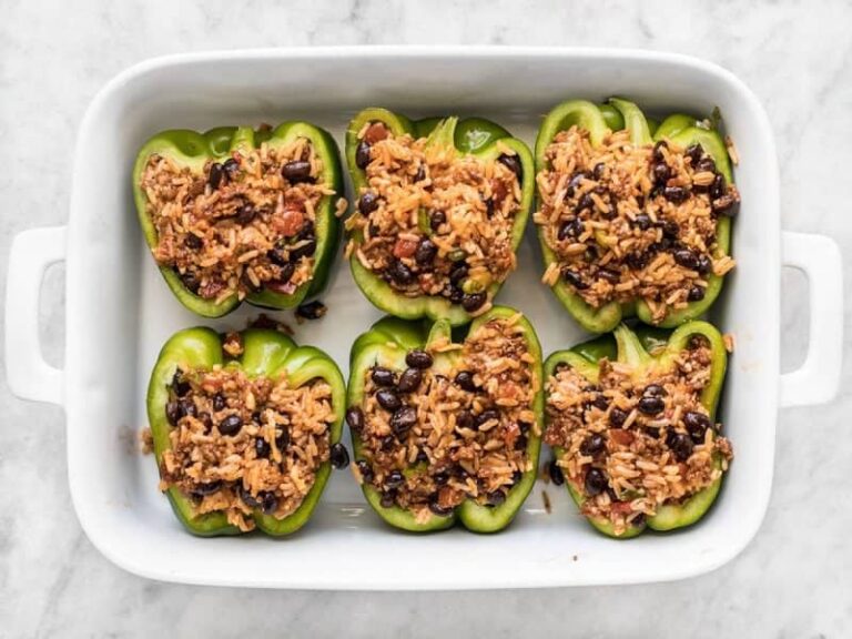 Chorizo Stuffed Bell Peppers - Budget Bytes