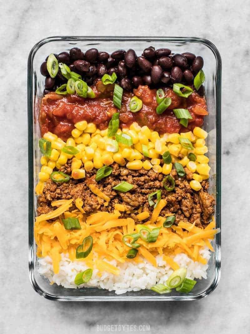 Meal Prep Burrito Bowls - Green Healthy Cooking