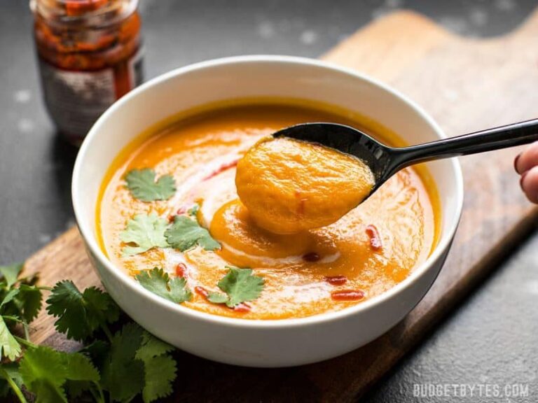 Thai Coconut Curry Carrot Soup Vegan Budget Bytes 1036