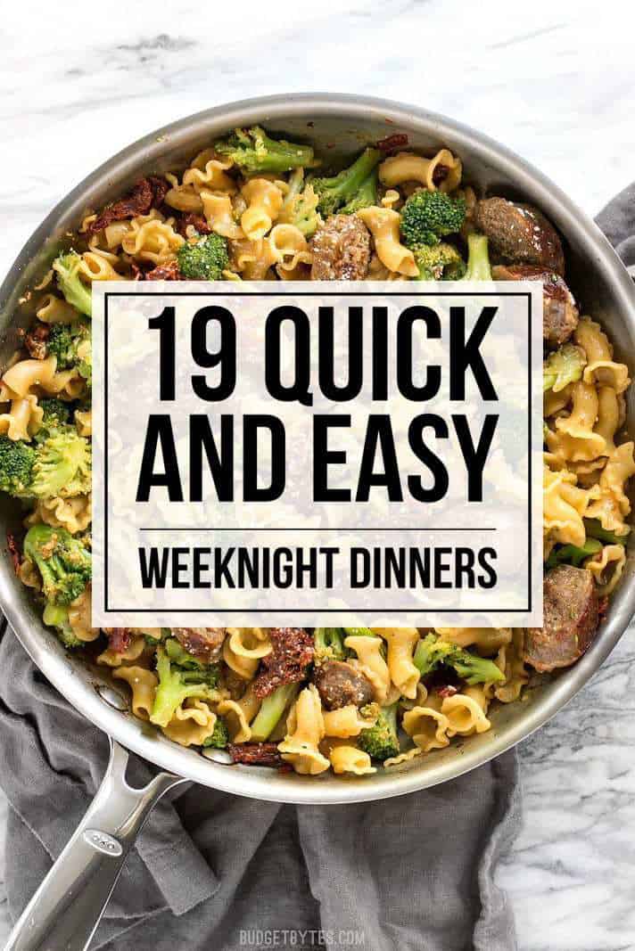 easy weeknight suppers