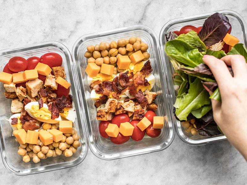 Easy Cobb Salad Meal Prep - All the Healthy Things