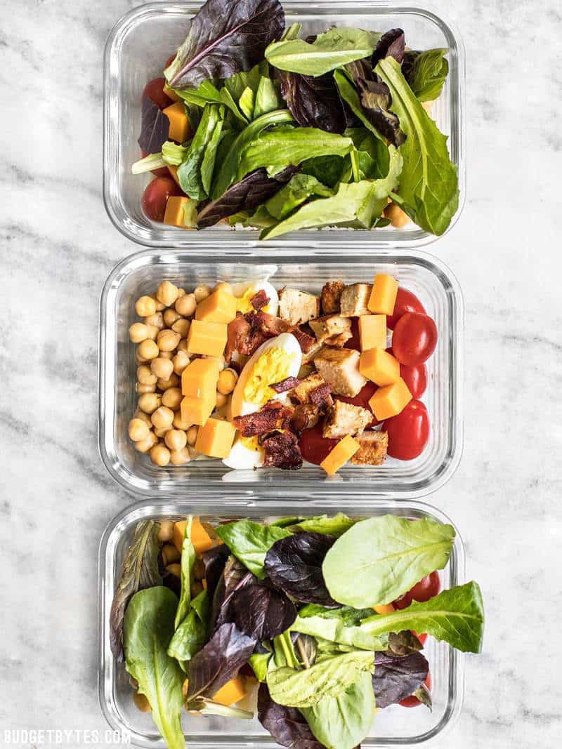 Convenient Meal Prep Salad Ideas - Savvy Saving Couple