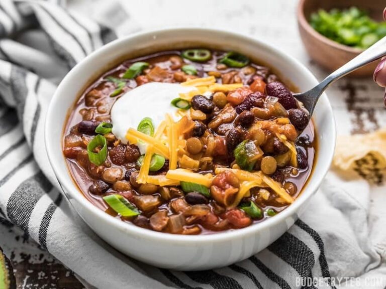 Slow Cooker Vegetarian Lentil Chili Budget Bytes