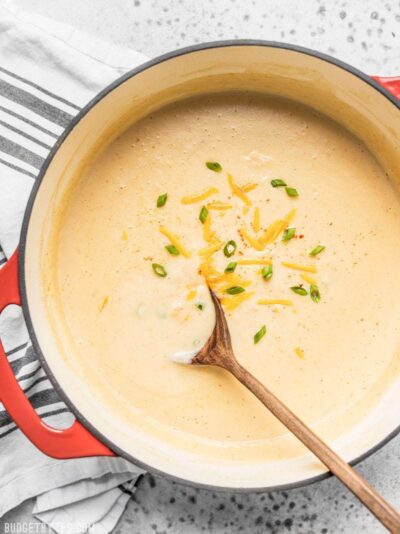 Cheesy Cauliflower and Potato Soup - Budget Bytes