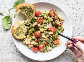 Filling enough to serve as a light meal, but light enough to act as an easy side dish, this Italian Orzo Salad is a versatile addition to your weekly meal prep. Budgetbytes.com