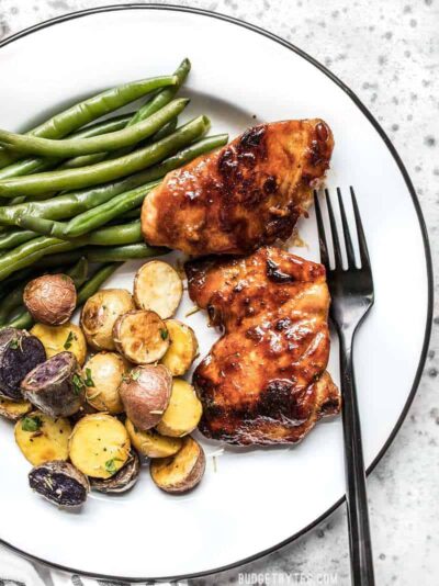 Sweet And Spicy Glazed Chicken Thighs - Budget Bytes