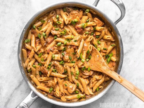 One Pot Creamy Cajun Chicken Pasta - VIRAL - Budget Bytes