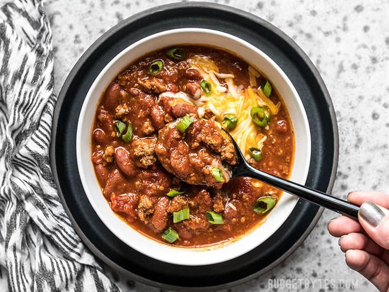 Rice Cooker Chili - Step by Step Photos - Budget Bytes