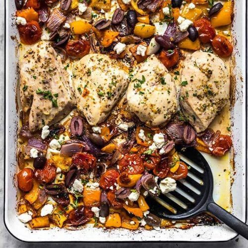 Greek-style Chicken Sheet Pan Dinner - Grilling Outdoor Recipes powered by  Bull Outdoor Products