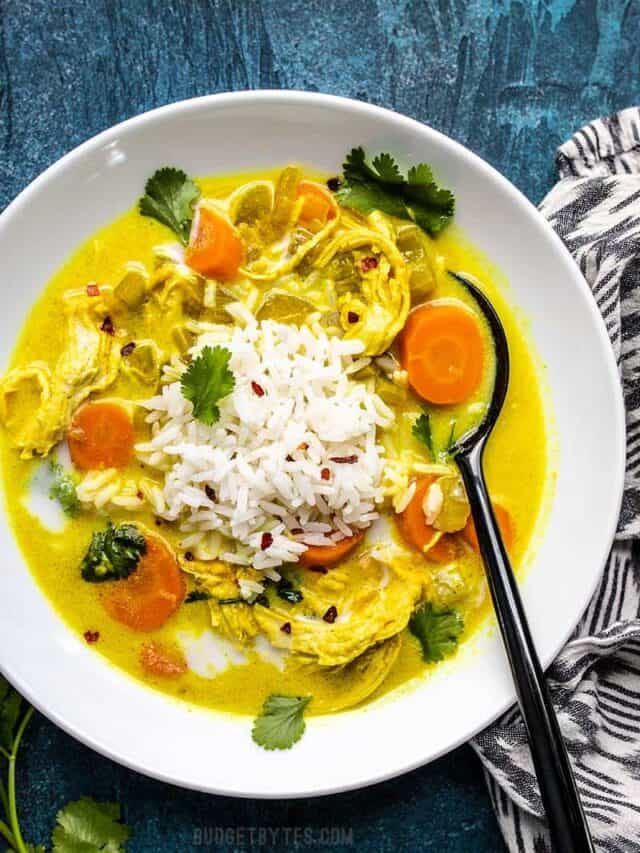 Coconut Turmeric Chicken Soup Budget Bytes 2428