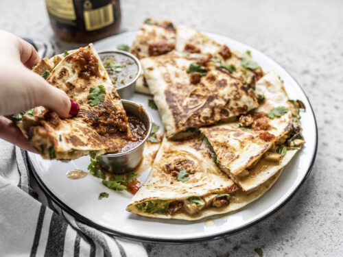 Creamy Chicken and Spinach Quesadillas - Budget Bytes