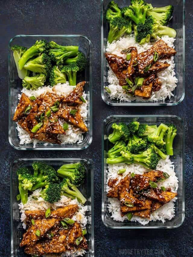 Sesame Tempeh Bowls - Vegan Meal Prep - Budget Bytes