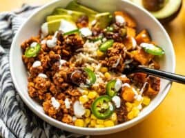 Tempeh Burrito Bowls - Vegetarian or Vegan - Budget Bytes