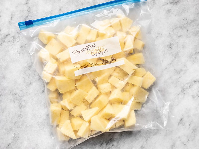 How to Cut and Freeze Pineapple - Budget Bytes
