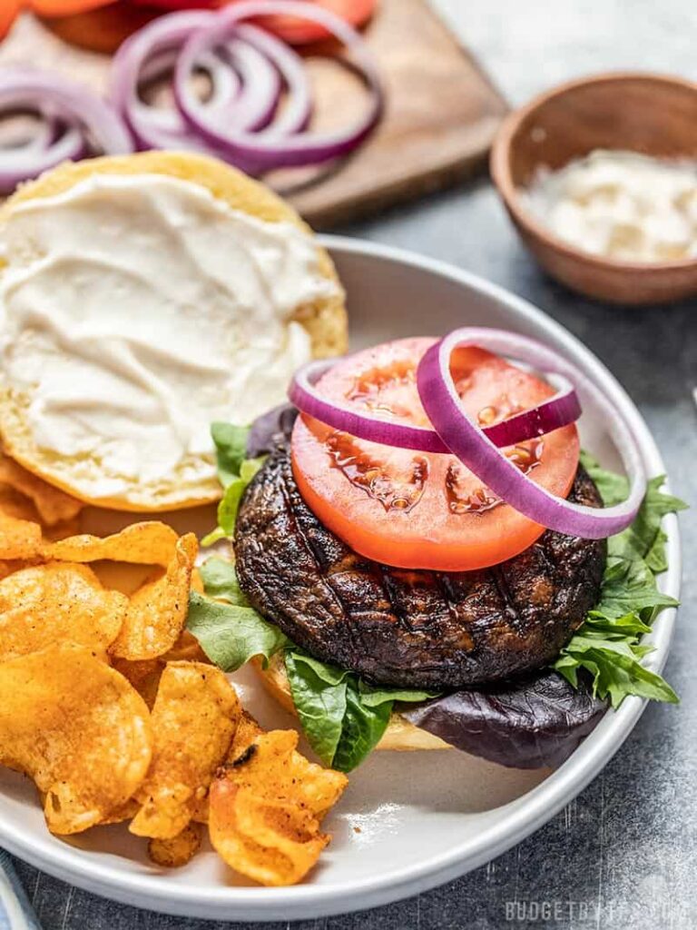 Marinated Portobello Mushroom Burgers Budget Bytes