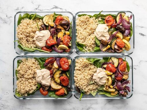 Roasted Vegetable Salad Meal Prep - Budget Bytes