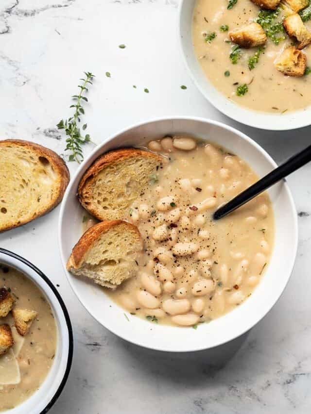 Easy Rosemary Garlic White Bean Soup Budget Bytes 4601