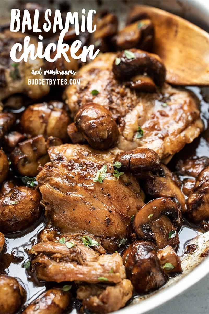 Balsamic Chicken And Mushrooms Recipe - Budget Bytes