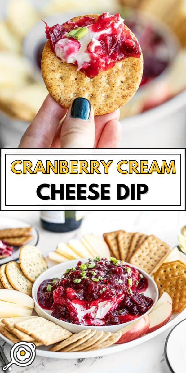 Cranberry Cream Cheese Dip pin image