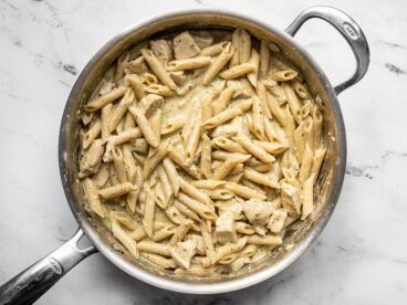 One Pot Creamy Pesto Chicken Pasta Recipe - Budget Bytes
