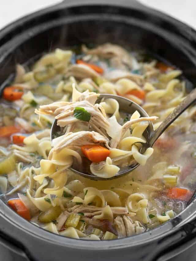 Slow Cooker Chicken Noodle Soup Budget Bytes