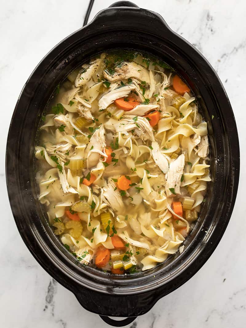 Crockpot Chicken Noodle Soup –