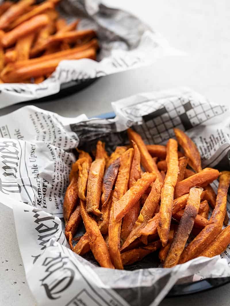 Cajun Sweet Potato Fries in the Air Fryer - Searching for Spice