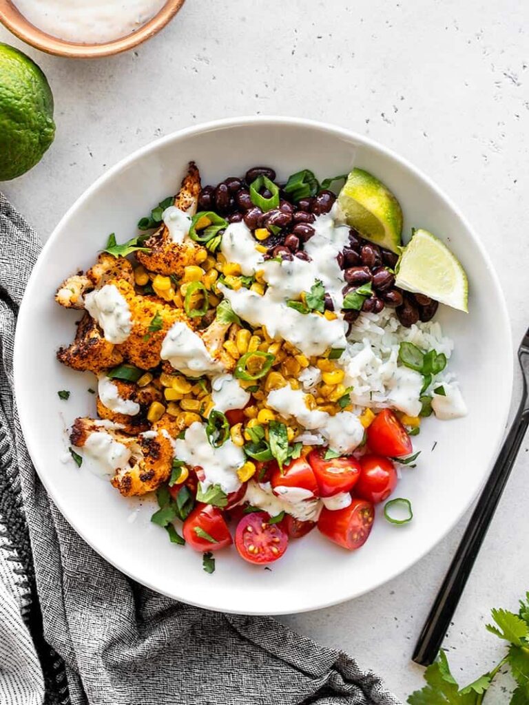 Roasted Cauliflower Taco Bowls - Budget Bytes