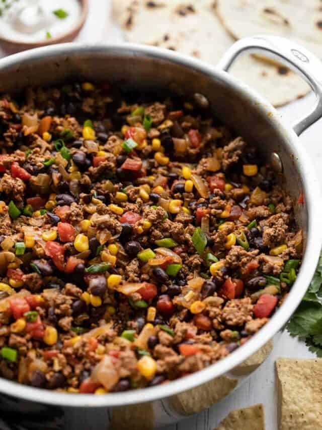 Turkey Taco Skillet Recipe - No Rice - Budget Bytes