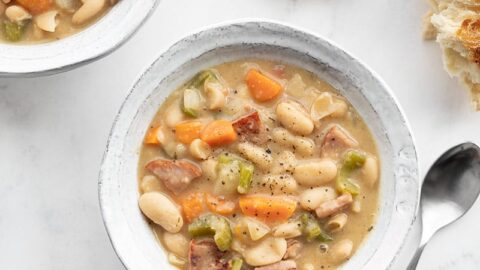 Easy Slow Cooker White Bean Soup Recipe - Budget Bytes