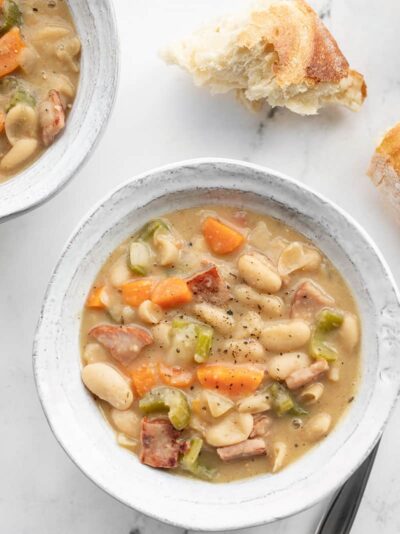 Thick & Chunky Ham and Bean Soup Recipe - Budget Bytes