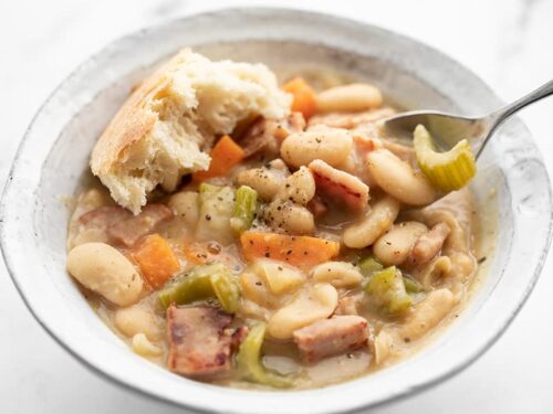 Thick & Chunky Ham and Bean Soup Recipe - Budget Bytes