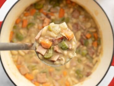 Thick & Chunky Ham and Bean Soup Recipe - Budget Bytes