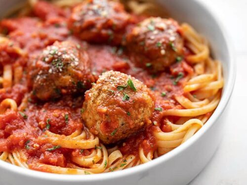 Simple Chicken Parmesan Meatballs - Budget Bytes