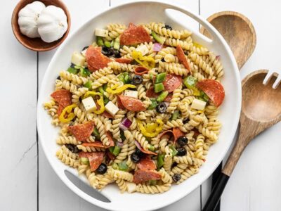 Pizza Pasta Salad Recipe - Budget Bytes