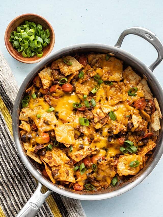 Beef Taco Skillet - Skillet Nachos - Budget Bytes