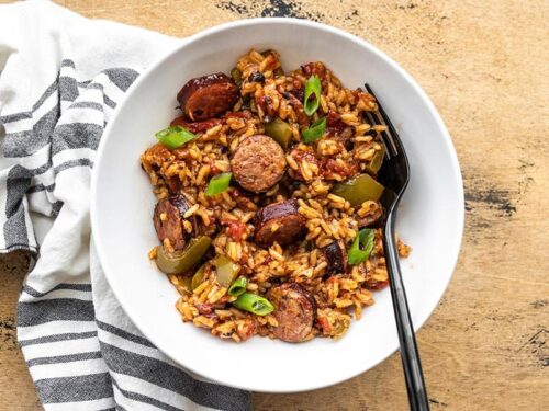 Cajun Sausage And Rice Skillet Budget Bytes